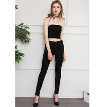 Load image into Gallery viewer, Elastic Suede Pants