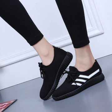 Side Striped Breathable Shoes