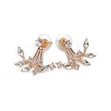 Load image into Gallery viewer, Leaf Crystal Earrings