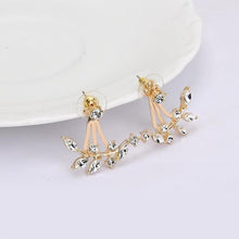Load image into Gallery viewer, Leaf Crystal Earrings