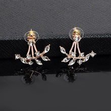 Load image into Gallery viewer, Leaf Crystal Earrings