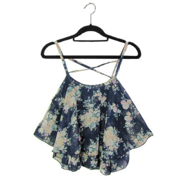 Floral Print Tank Top ( 4 Colors )