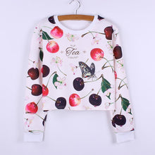 Load image into Gallery viewer, Butterfly Vs. Cherry Cropped Shirt