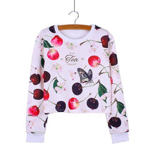 Load image into Gallery viewer, Butterfly Vs. Cherry Cropped Shirt