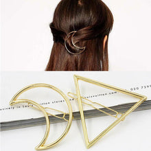 Load image into Gallery viewer, Triangle &amp; Moon Hair Clips (9 Colors and Styles)