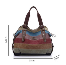 Load image into Gallery viewer, Striped Canvas Bag