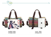Load image into Gallery viewer, Striped Canvas Bag