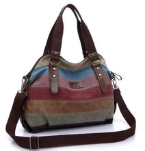 Load image into Gallery viewer, Striped Canvas Bag