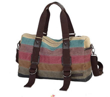 Load image into Gallery viewer, Striped Canvas Bag