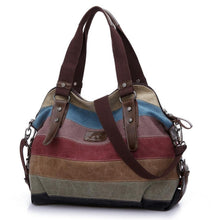 Load image into Gallery viewer, Striped Canvas Bag