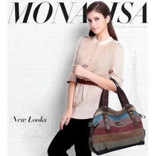 Load image into Gallery viewer, Striped Canvas Bag