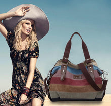 Load image into Gallery viewer, Striped Canvas Bag