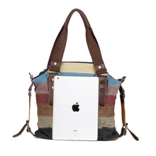 Load image into Gallery viewer, Striped Canvas Bag