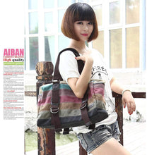 Load image into Gallery viewer, Striped Canvas Bag