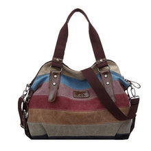 Load image into Gallery viewer, Striped Canvas Bag