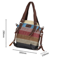 Load image into Gallery viewer, Striped Canvas Bag