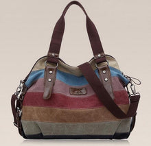 Load image into Gallery viewer, Striped Canvas Bag