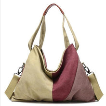 Load image into Gallery viewer, Tricolor Canvas Bag