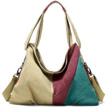 Load image into Gallery viewer, Tricolor Canvas Bag