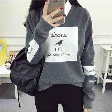Bird Printed Sweatshirt