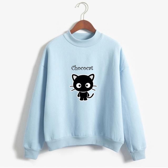 Black Cat All-Match Sweatshirt