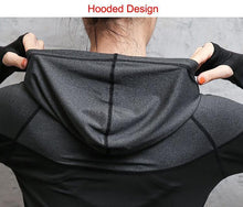 Load image into Gallery viewer, Breathable Sports Hooded Shirt