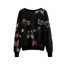 Load image into Gallery viewer, Butterfly Print Sweatshirt