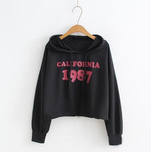 Load image into Gallery viewer, &#39;CALIFORNIA 1987&#39; Crop Hoodie