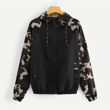 Load image into Gallery viewer, Camouflage Hooded Jacket