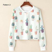 Load image into Gallery viewer, Casual Crop Sweatshirt