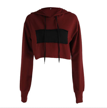 Crop Hooded Shirt