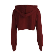 Load image into Gallery viewer, Crop Hooded Shirt