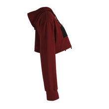 Load image into Gallery viewer, Crop Hooded Shirt