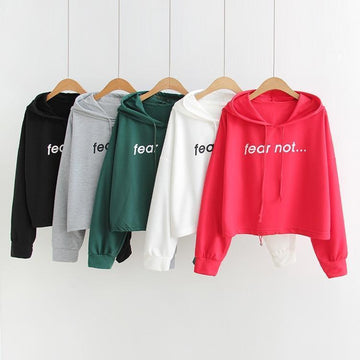 'Fear Not' Crop Hoodies