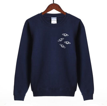 Fleeced O-Neck Sweatshirt