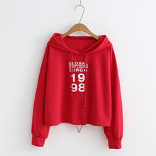 Load image into Gallery viewer, &#39;GLOBAL CIRCA 1998&#39; Crop Hoodie