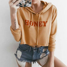 Load image into Gallery viewer, Honey Cropped Hoodie