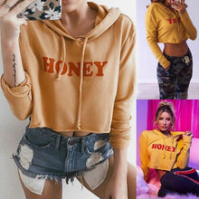 Load image into Gallery viewer, Honey Cropped Hoodie