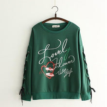 Load image into Gallery viewer, Lace-Up Sweatshirt