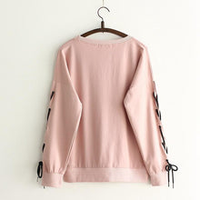 Load image into Gallery viewer, Lace-Up Sweatshirt