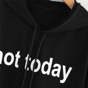 'Not Today' Crop Hoodie