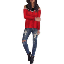 Load image into Gallery viewer, Open Shoulder Sweatshirt