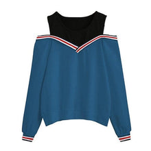 Load image into Gallery viewer, Open Shoulder Sweatshirt