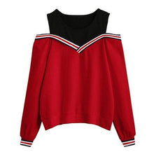 Load image into Gallery viewer, Open Shoulder Sweatshirt