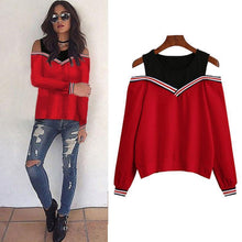 Load image into Gallery viewer, Open Shoulder Sweatshirt