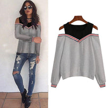 Load image into Gallery viewer, Open Shoulder Sweatshirt
