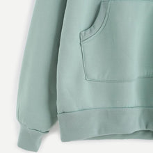 Load image into Gallery viewer, Pale Green Patchwork Hoodie