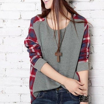 Plaid Patchwork Shirt