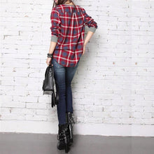 Load image into Gallery viewer, Plaid Patchwork Shirt