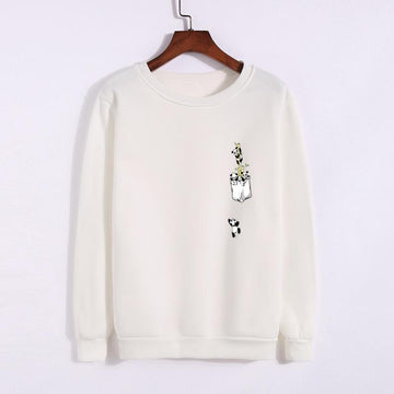 Pocket Panda Fleeced Sweatshirt